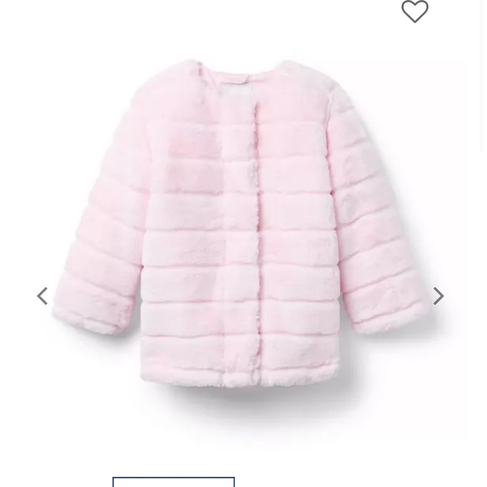 Janie and Jack Channel Faux Fur Coat
